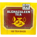 Alghazaleen tea bag showcasing organic Arabic tea blend with elegant packaging.