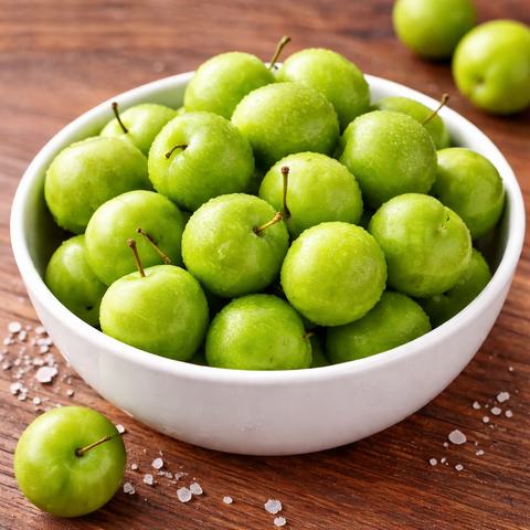 Sour Green Plum , Green Plums,  Janerik (1 lb) from Albasha — natural sour green plum fruit