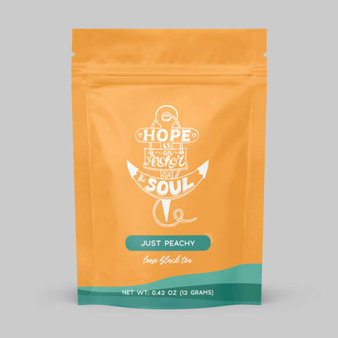 Bible Verse Tea "Hope Is An Anchor" Peach Black Tea