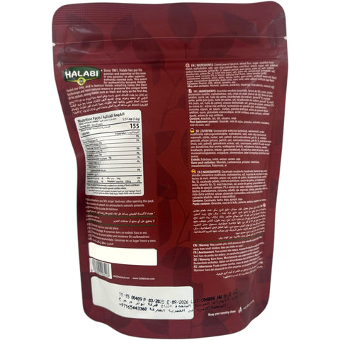 Halabi Thai snack mix packaging showcasing the delicious asian snack variety inside.