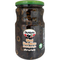 Ikram sliced black olives from ALBASHA Store, perfect for salads and Mediterranean dishes.