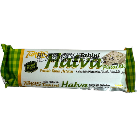 Tunas halva bar, a delicious and nutritious option among healthy sweet snacks.