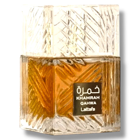 Khamrah Qahwa showcased in an elegant cup, representing the rich flavor and tradition of khamrah coffee from ALBASHA Store.