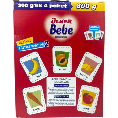 Close-up of ULker bebe biscuits 800g, ideal for infants, emphasizing their appeal as bebe biscuits for babies.