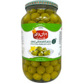 Alahlam green olives stuffed with lemon, showcasing the quality and freshness of these delicious stuffed olives with lemon.
