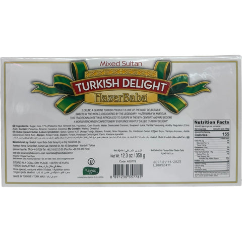An assortment of HazerBaba Authentic Turkish Delight, highlighting various delightful flavors and the premium ingredients used in these gourmet sweets.