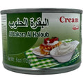 Al bakra al haloub cream ashta - A close-up view of the Middle Eastern cream highlighting its smooth consistency and rich flavor.