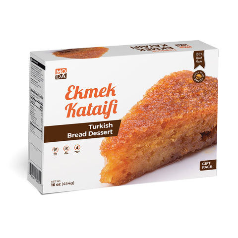Moda Ekmek Kataifi, Turkish Bread Dessert in Syrup, Gift Pack, 12oz (340g)
