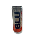 BLU Sugar Free Energy Drink - 250ml Can with clear branding, highlighting that it is a sugar free energy drink, perfect for health-conscious individuals.