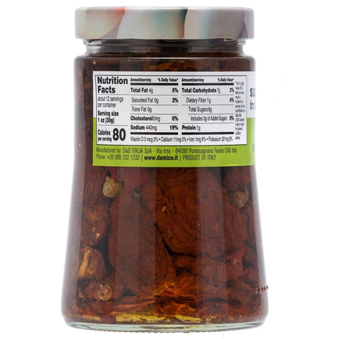 Fratelli D'Amico,Sundried Tomatoes in Oil. Family Size, 24.7oz (700g)