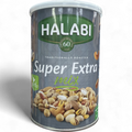 HALABI SUPER EXTRA MIX CANS 400G packaging showcasing a variety of ingredients, perfect for culinary use.