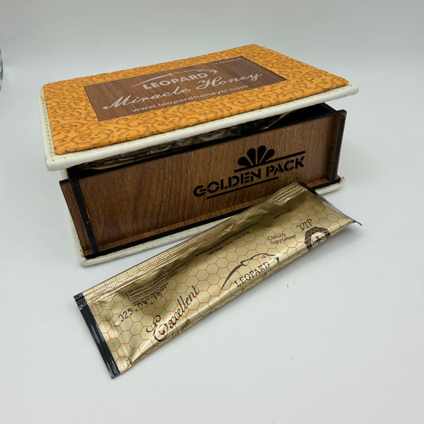 GOLDEN PACK LEOPARD Miracle Honey - 12Pack showcasing the vibrant packaging design.