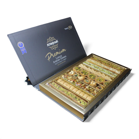 Al Nejmah Sweets – Baklava Mixed Premium 1000g, the best option to buy premium baklava online.