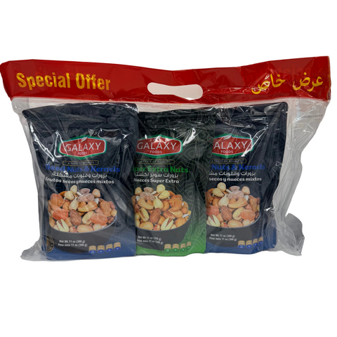 Special Offer Mixed Nuts & Kernels 3 Bags (900g)