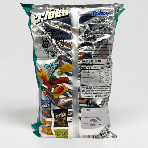 Delicious Tiger Chips - 200g Sweet Chili Snack, perfect for sharing, offering a unique blend of sweet chili snacks and a crispy texture.