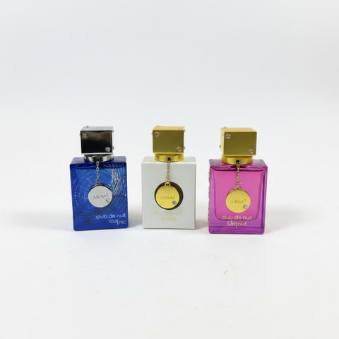 Armaf Club de Nuit Parfum Gift Set — Iconic Imperiale Untold 3x30ml, detail close-up