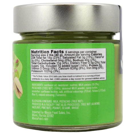 LOro Del Sud, Pistachio Protein Butter Spread,  7oz (200g)