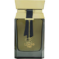 Lattafa Men's Rave Luxure placed on a stylish surface, highlighting its appeal as a men's luxury fragrance.