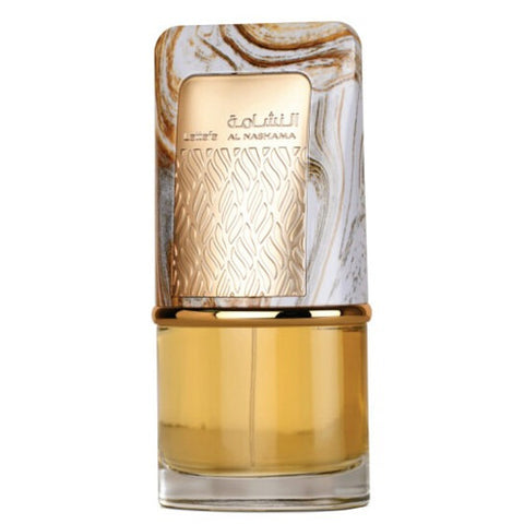 Lattafa Unisex Al Nashama displayed against a stylish background, representing the essence of lattafa fragrance luxury.