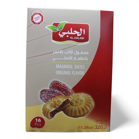Maamoul Dates – Original Flavor (16 pcs, 320g) showcasing a classic traditional maamoul recipe.