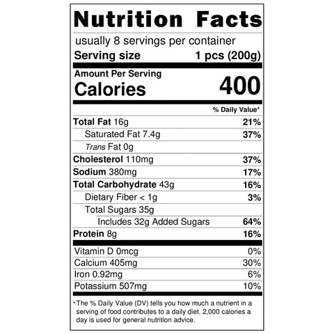 Moda Milky Cake, Oreo, Party Pack, 3.5lbs (1580g)