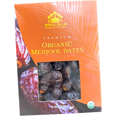 Premium Organic Medjool Dates 2 lbs | Royal Palm showcasing the health benefits of medjool dates.