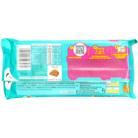 Nestlé Aero Choco Hazelnut – 8 Pieces chocolate hazelnut snack display revealing the tempting chocolate layers and crunchy hazelnut pieces.