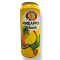 Honey Bee Pineapple Drink With Pulp is a refreshing beverage featuring chunks of pineapple, perfect for a tropical experience.