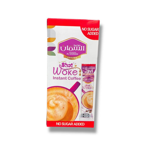 Al Samman Shot Woke Instant Coffee - no sugar added, featuring high-quality instant coffee no sugar for a flavorful experience.
