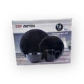Stylish Black Dinnerware Set - 16 PIECE - featuring elegant designs for modern dining experiences.