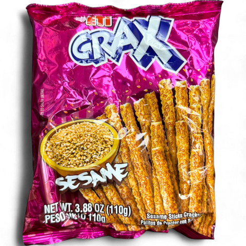 ETI CRAX SESAME STICKS 110GR packaging showcasing the brand and product details, suitable for snacking.