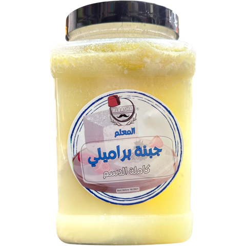 Baramily Full-Fat White Cheese 500g – AlBasha package front view showcasing high-quality cheese