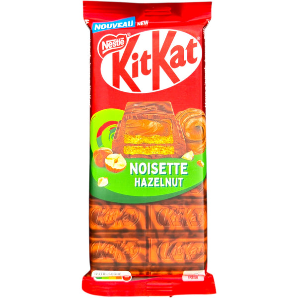 Nestlé KitKat Hazelnut Chocolate Wafer Bar 99 g - Delicious chocolate wafer treats featuring a creamy hazelnut filling.