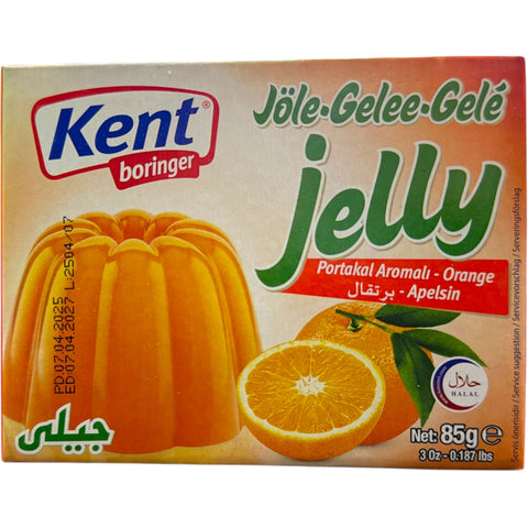 Kent Boringer Jelly Orange in a vibrant jar, showcasing the product's bright colors and packaging.