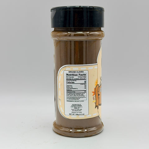 ALBASHA Ground Cloves, a premium aromatic spice for baking, highlighting its versatile use in baked goods and beverages.