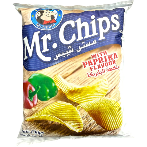 Mr Chips paprika 70G bag showcasing delicious paprika snack chips.