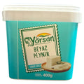 Yorsan Hulf White Cheese 400g packaging showcasing quality cheese from ALBASHA Store.
