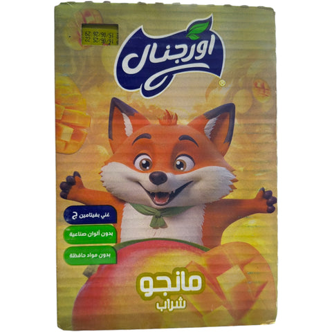 Original Mango Drink – 18 x 125ml packaging displaying vibrant tropical mango graphics.