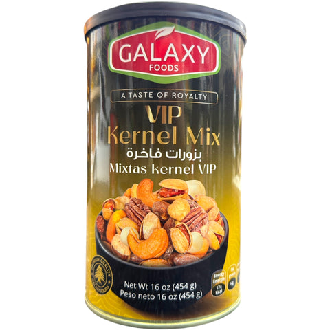 High-quality Galaxy Foods VIP Kernel Mix – 16 oz (454g) packaging showcasing the vibrant design and ingredient details, perfect for enhancing your meals.