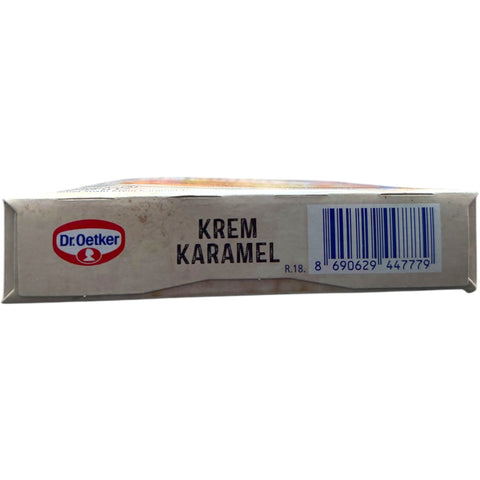 Delicious serving of Dr. Oetker Krem Karamel dessert with a smooth caramel topping.