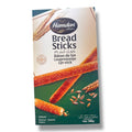 Hamdan breadsticks - Sesame - Sésame box featuring a delicious assortment of sesame breadsticks, emphasizing their crunchy texture and ideal snacking qualities.