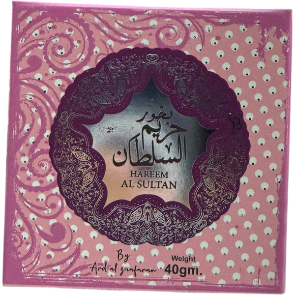 Hareem Al Sultan Bukhoor available at ALBASHA Store, showcasing its elegant packaging and aromatic essence.