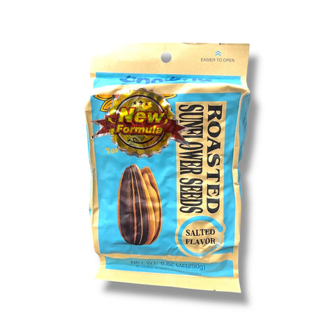 Chacha sunflower salted seeds by ALBASHA showcased in a vibrant packaging. Ideal snack for health enthusiasts.