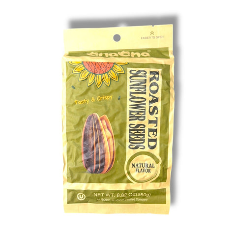 Chacha Sunflower Seeds Natural Flavor package showcasing the crunchy and nutritious Chacha sunflower seeds snack.