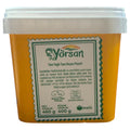 Yorsan Full Fat White Cheese 400g - Presented on a cutting board with fruit and crackers, ideal for serving.