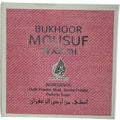 Container of mousuf wardi bukhoor from ALBASHA Store, showcasing the elegant packaging and fragrance details.