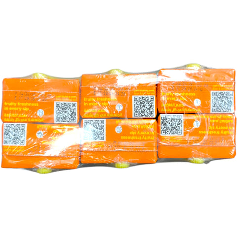 Close-up of Sun Top Orange Juice – 250ml bottle showing vibrant orange color, perfect for juice lovers.