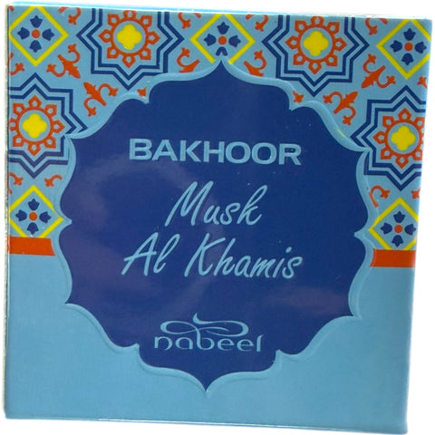 Musk al Khamis Bukhoor - Premium incense product from ALBASHA Store, perfect for creating a fragrant ambiance.
