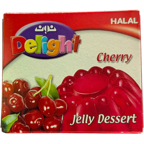 Delight Jelly Cherry product image showcasing the vibrant cherry flavor and delightful packaging.