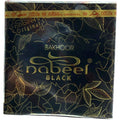 Nabeel black bakhoour packaging design, featuring intricate details that highlight the luxury of this fragrance from ALBASHA Store.